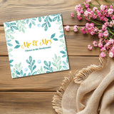 mr and mrs wedding card
