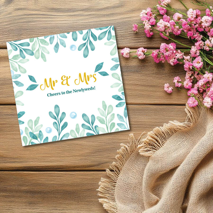 mr and mrs wedding card