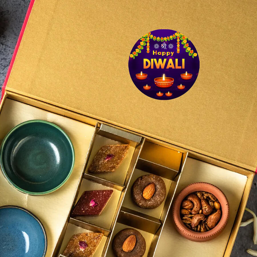Durable Diwali stickers with strong adhesive
