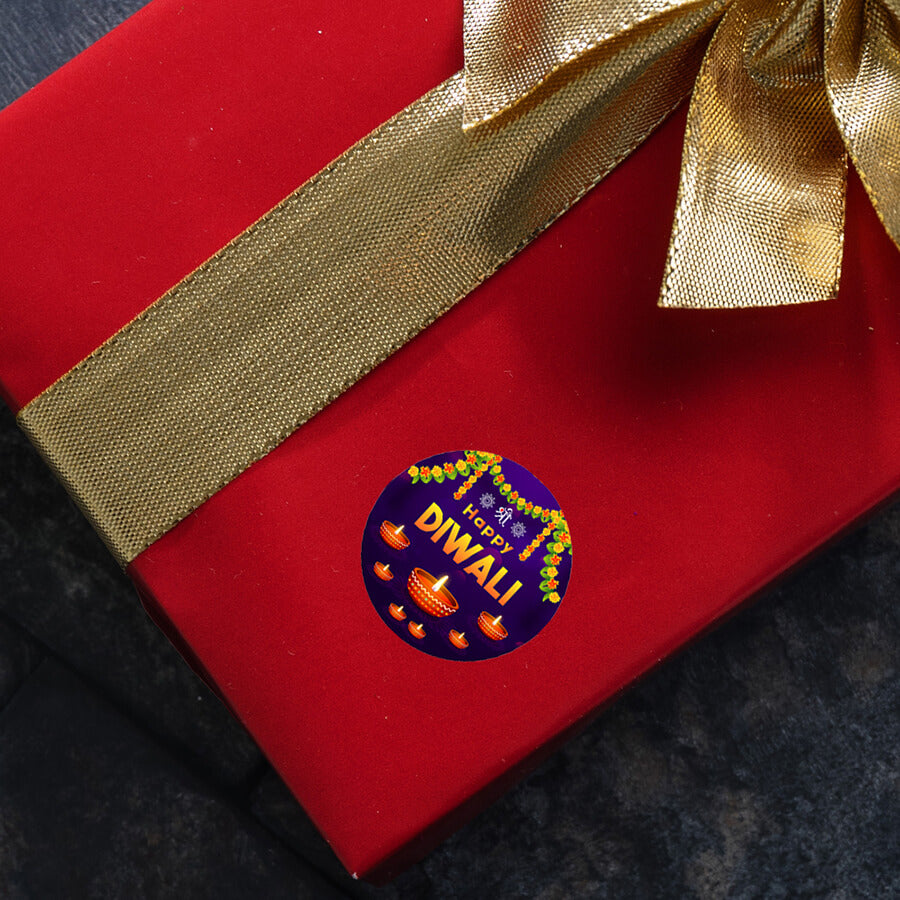 Easy-to-apply Diwali stickers for envelopes
