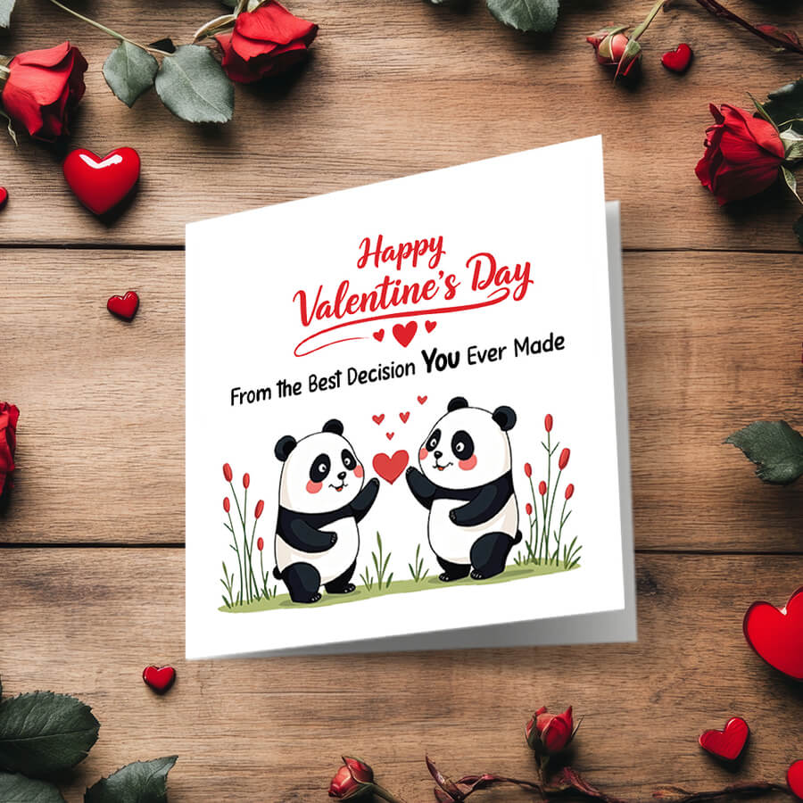 cute valentine day card