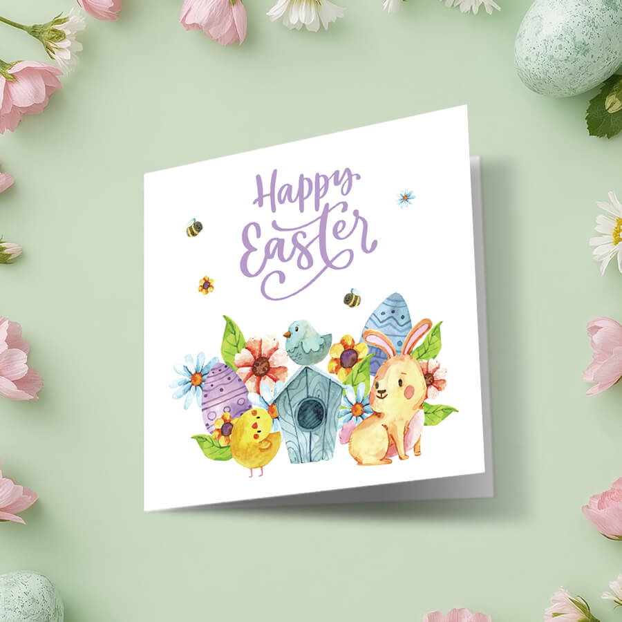 easter bunny cards blank inside