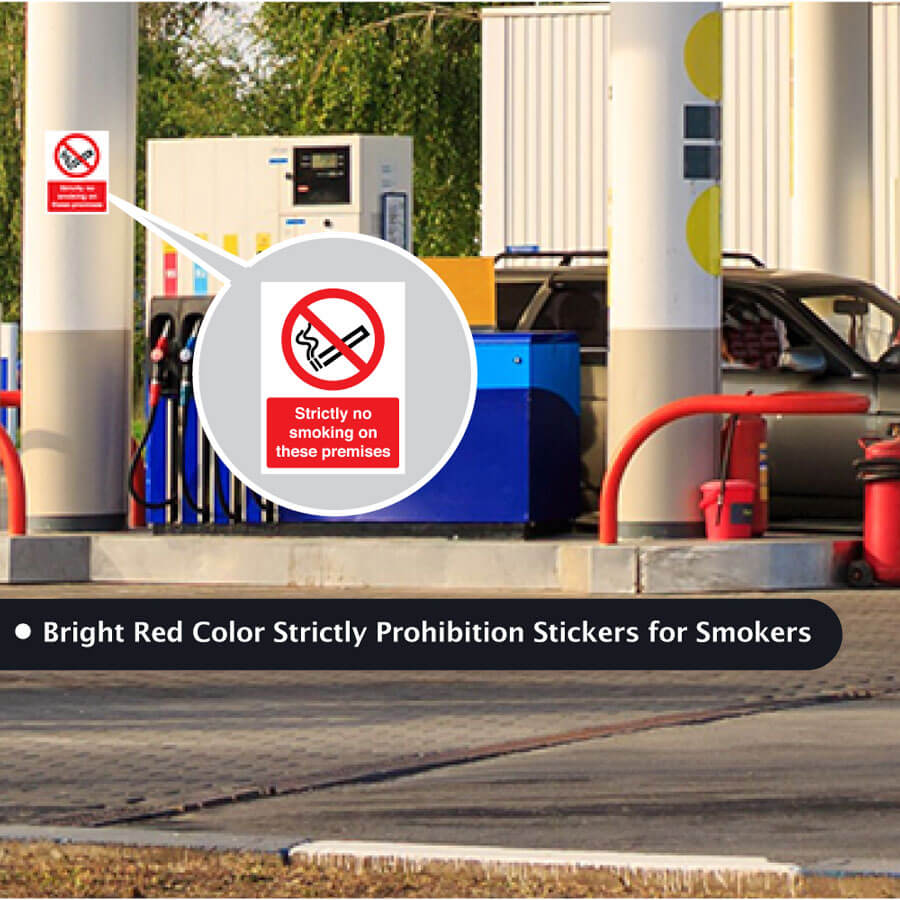 Strictly No Smoking On These Premises Sign Stickers