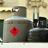 Flammable Gas Sticker