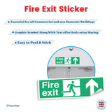 Fire Safety Signs For Exits Stickers