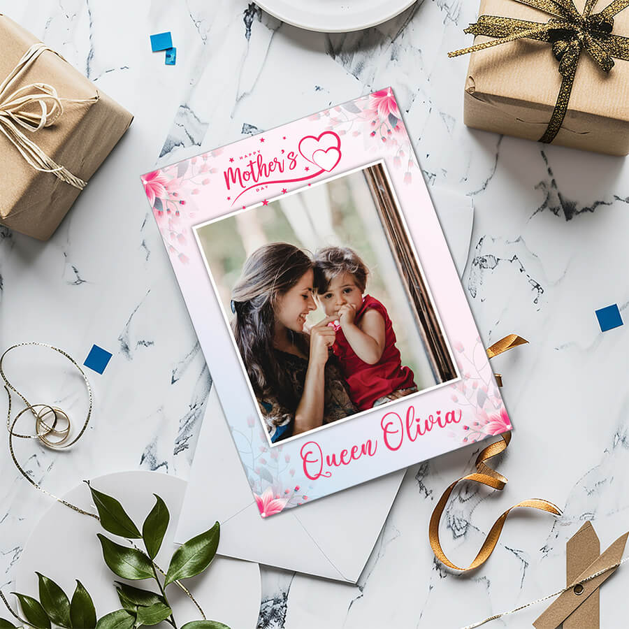 Custom photo Mother’s Day greeting card FSC card