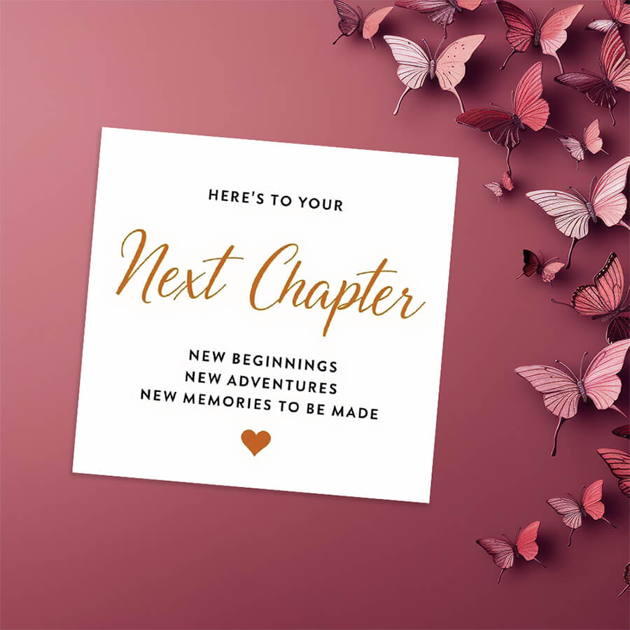 elegant good luck wishes greeting card