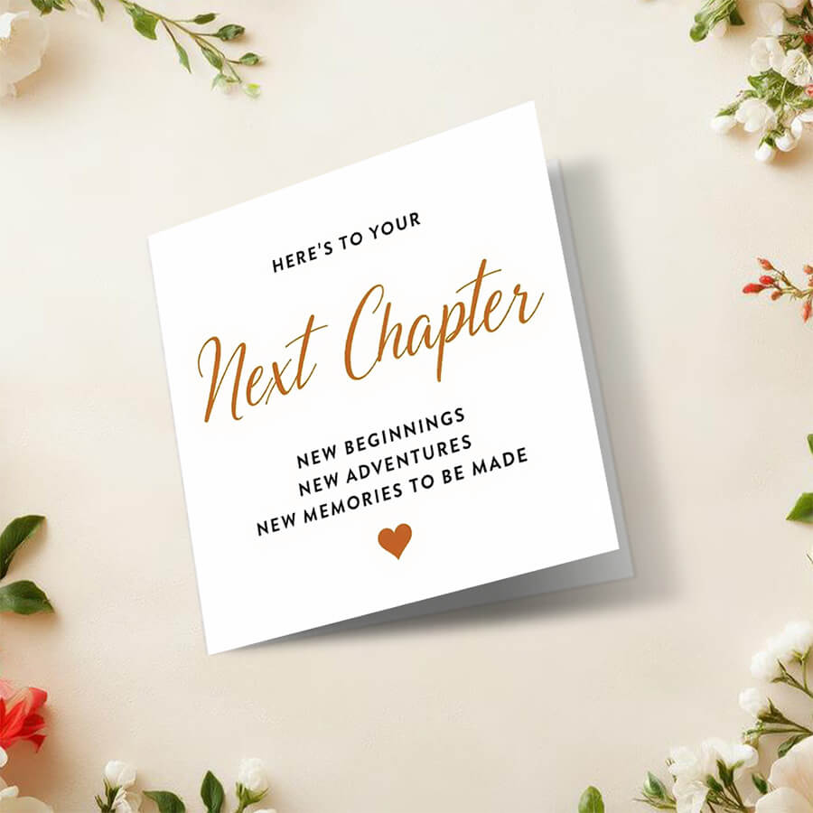 Good luck card with positive message illustration