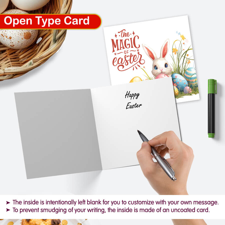 fsc easter greeting card with envelope