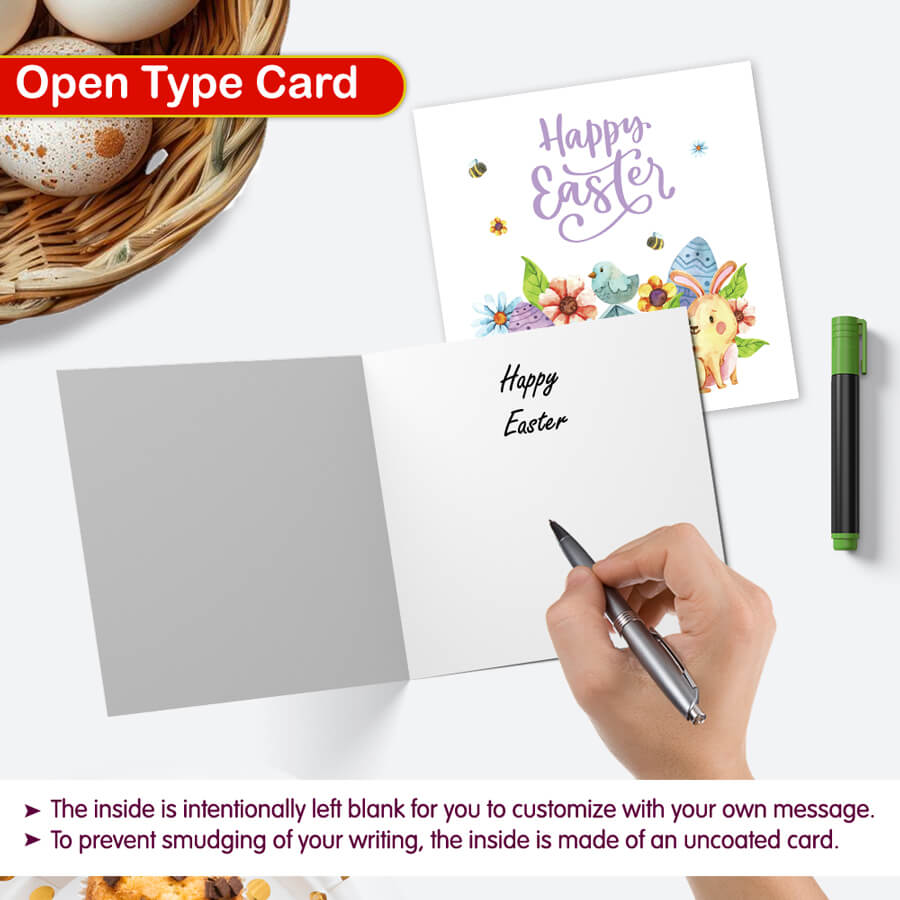 fsc easter greeting card with envelope