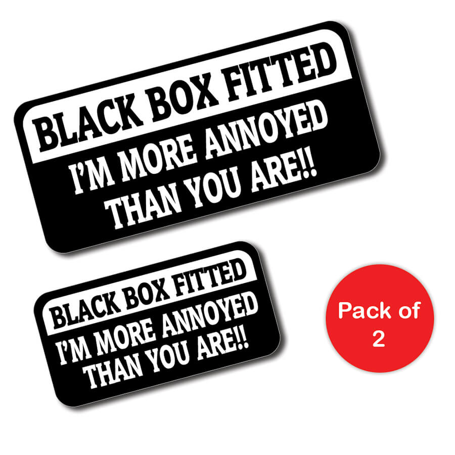 High-Quality Black Box Car Sticker