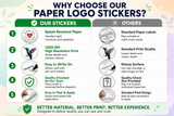 Personalised Logo Stickers - Round - Premium Paper