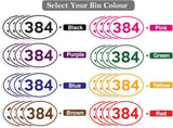 Personalised Multicolour Oval Bin Stickers