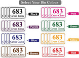 Personalised Multi Colour Bin Stickers