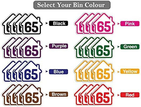 Personalised Home Design Wheelie Bin Stickers
