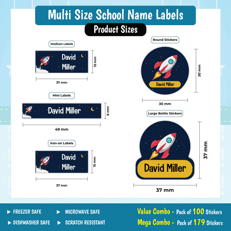 Reusable name labels