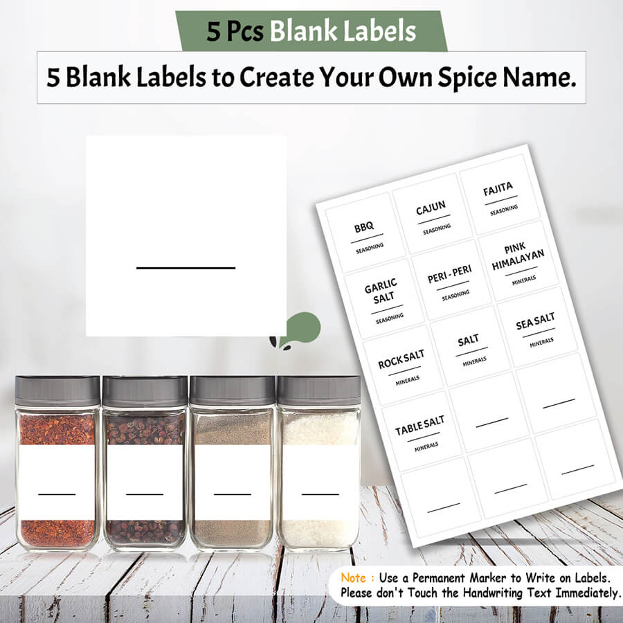 Minimalist Spice Jar Labels