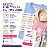 Stick On Clothing Name Labels - Plain