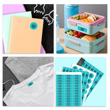 Jumbo Name Labels Pack - Plain Colours