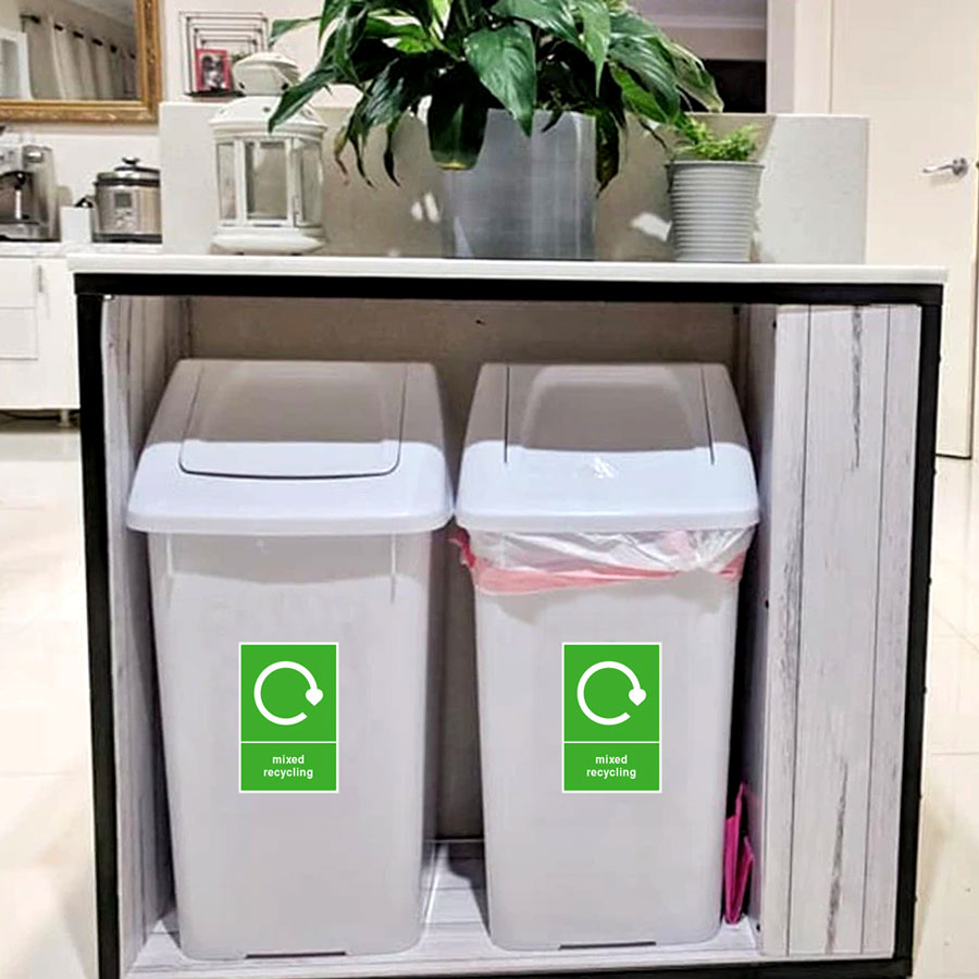 Mixed Recycling Bin Sticker