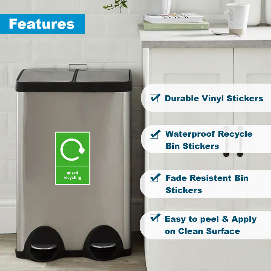Mixed Recycling Bin Sticker