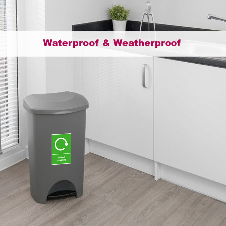 Mixed Recycling Bin Sticker