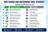 Personalised Logo Stickers - Round - Gloss, Clear