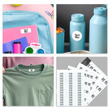 Jumbo Name Labels Pack - Plain Colours
