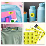 Jumbo Name Labels Pack - Plain Colours