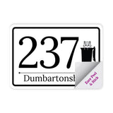 Custom Cat Design Wheelie Bin Stickers