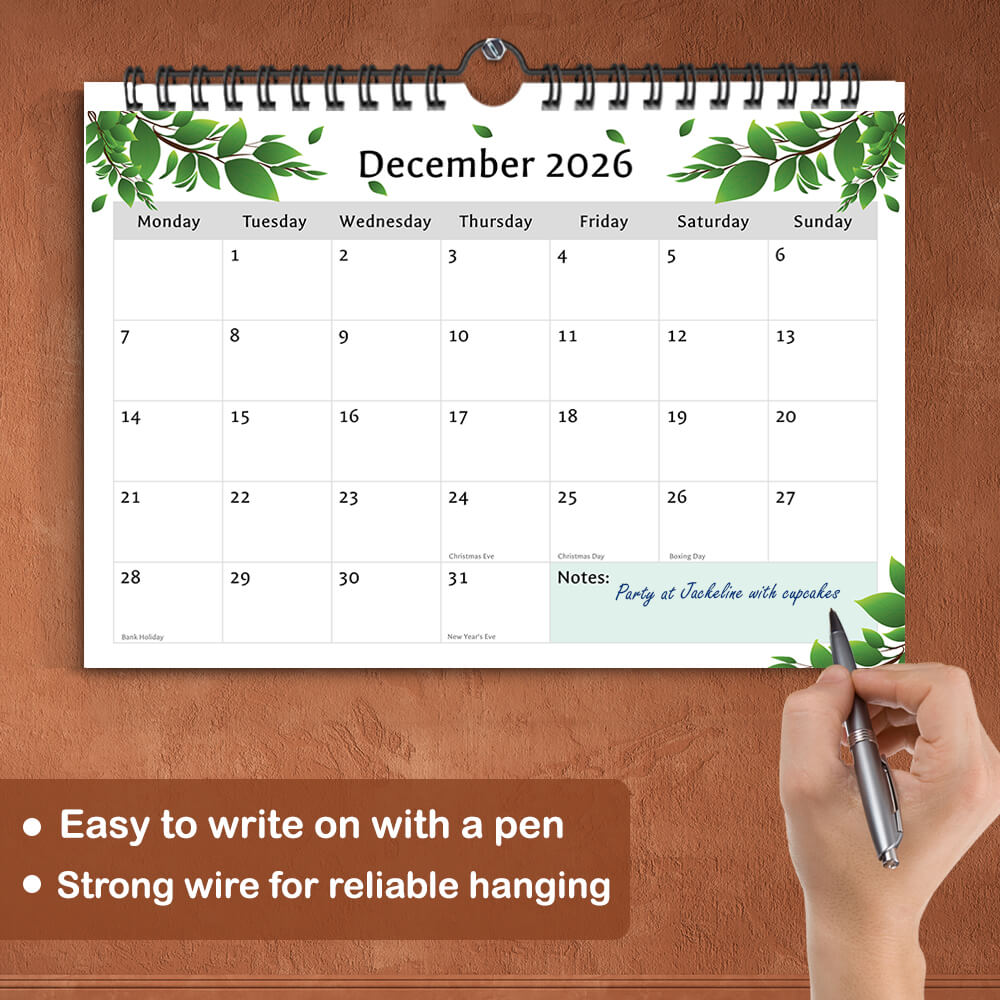 Bank Holidays Included – UK Calendar 2026