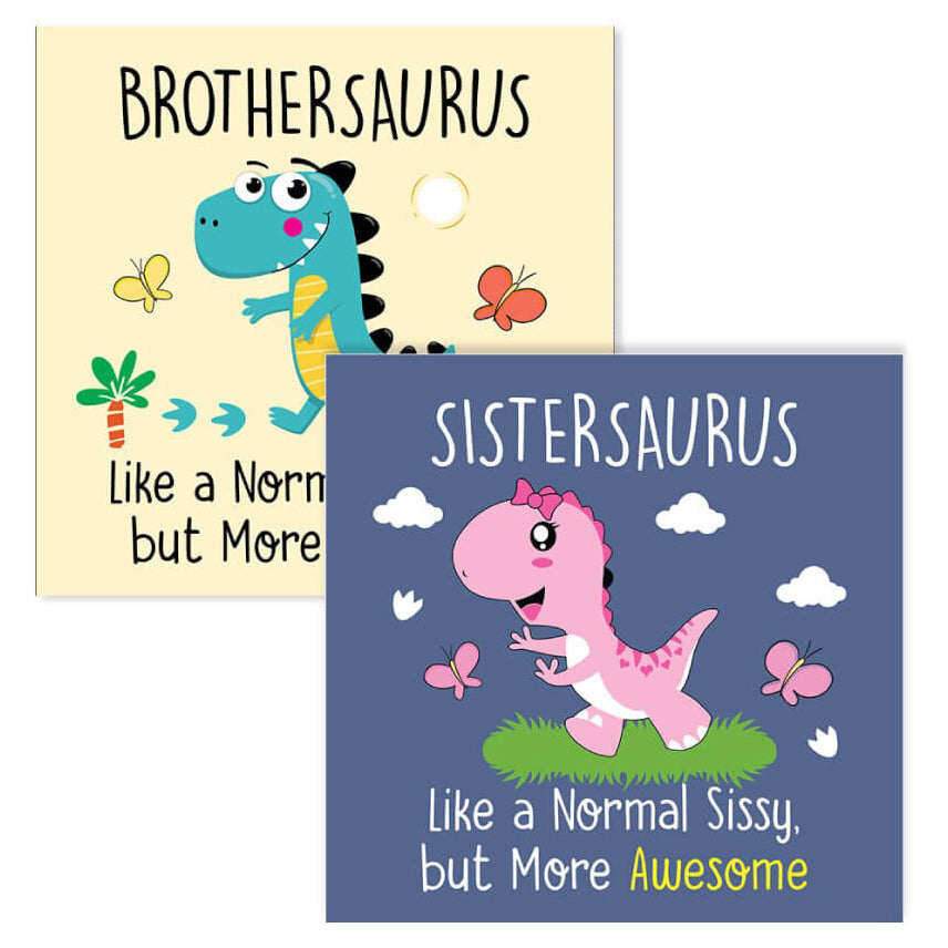 Cute Dinosaur Cards for Family