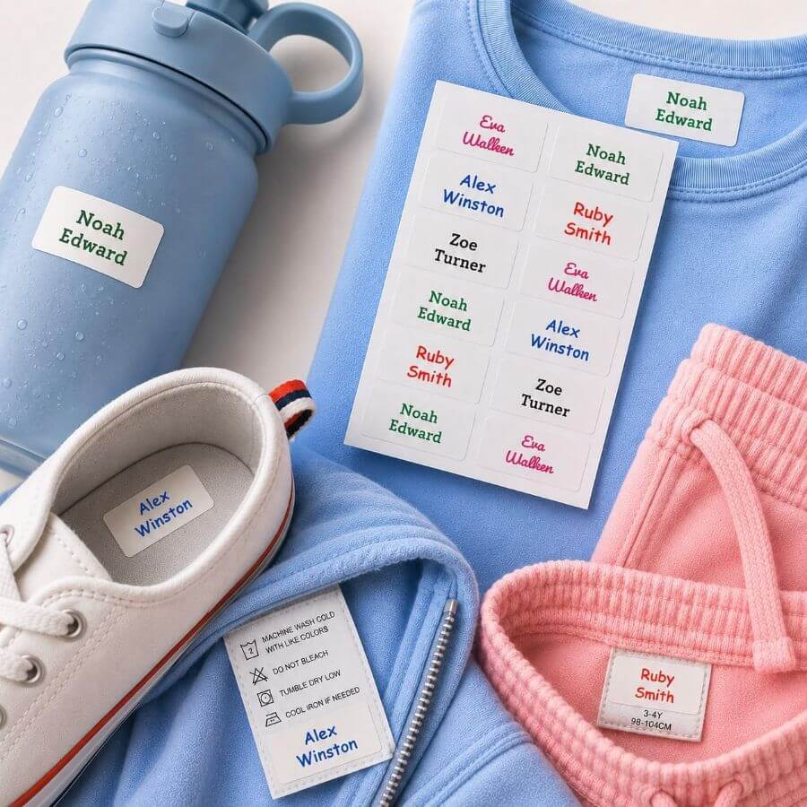 Stick On Clothing Label – Standard Mega Pack - Plain