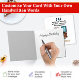 FSC certified funny father birthday card with blank inside