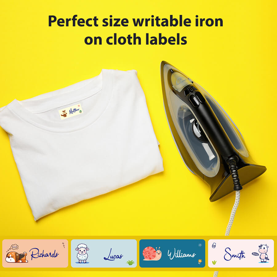 Iron-on labels for blankets