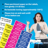 Washable Name Stickers for Clothes