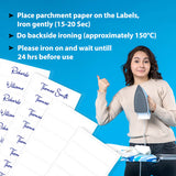 Reliable iron-on labels for organization