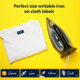 Durable iron-on labels