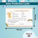 Teddy Bear Baby Prediction Cards - Set of 24