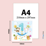 Animal Theme 1st Birthday Card For Boy And Girl