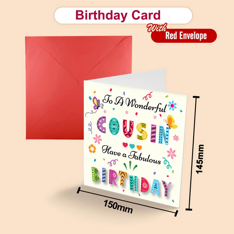Colorful Text Birthday Greeting Card