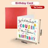 Colorful Text Birthday Greeting Card