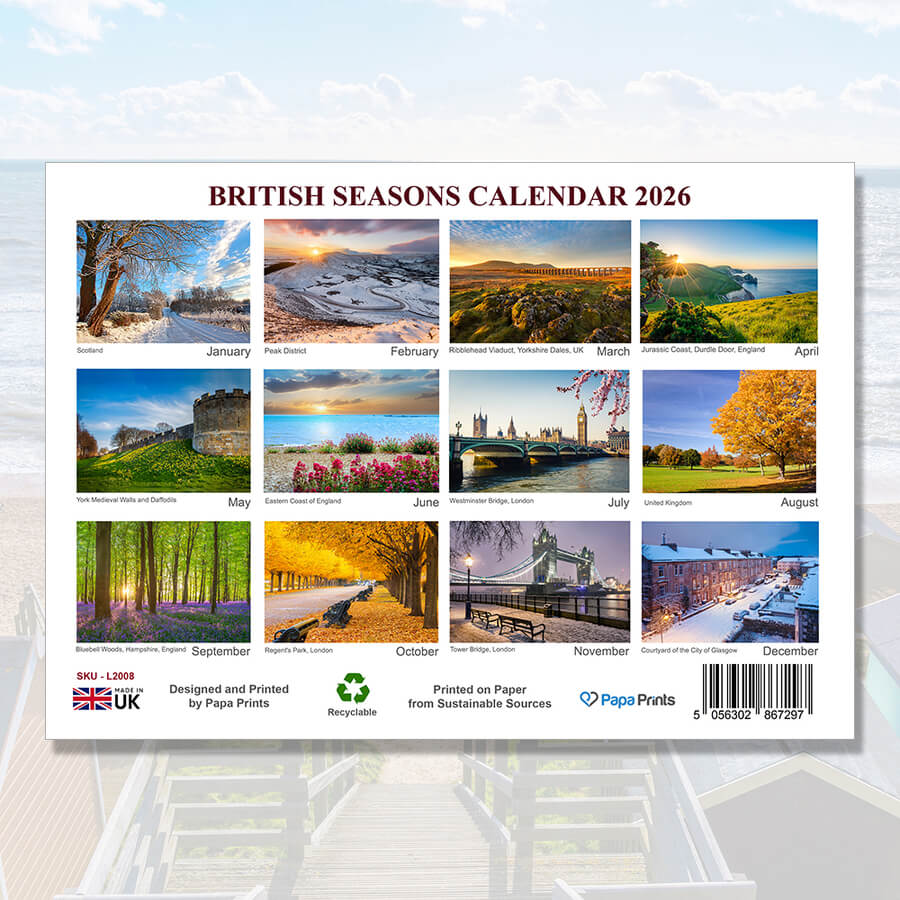 UK seasons calendar 2026