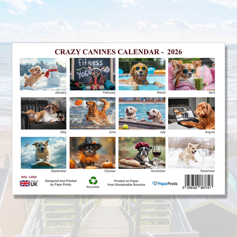 Dog Lovers Crazy Canines Calendar 2025