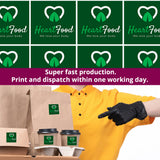 Personalised Logo Stickers - Square - White Vinyl & Transparent Stickers