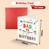 Colorful Text Birthday Greeting Card