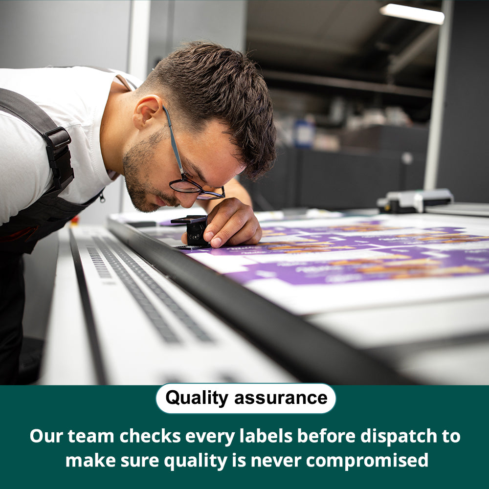Personalised Logo Stickers - Square - White Vinyl & Transparent Stickers