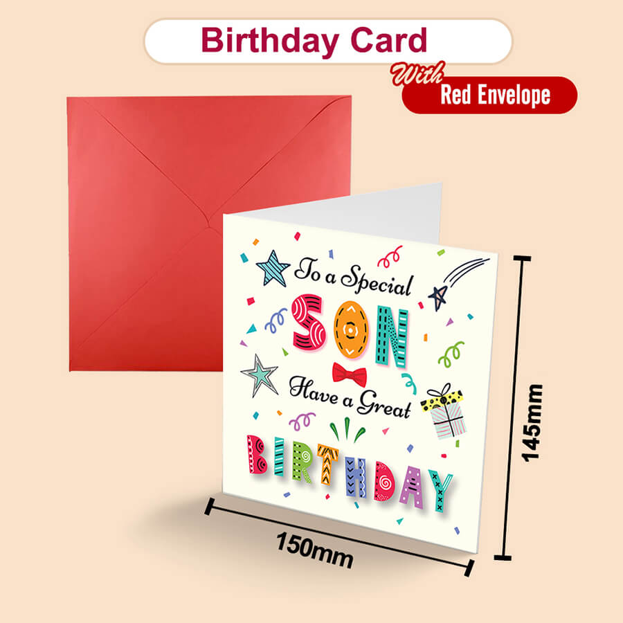 Colorful Text Birthday Greeting Card