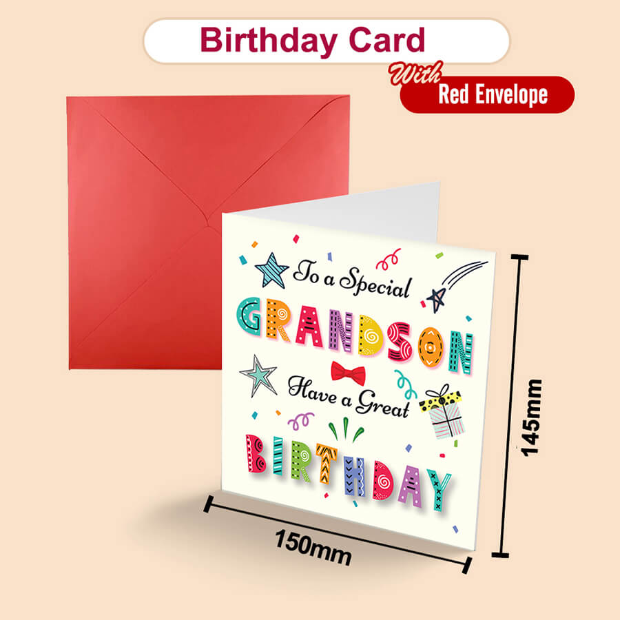 Colorful Text Birthday Greeting Card
