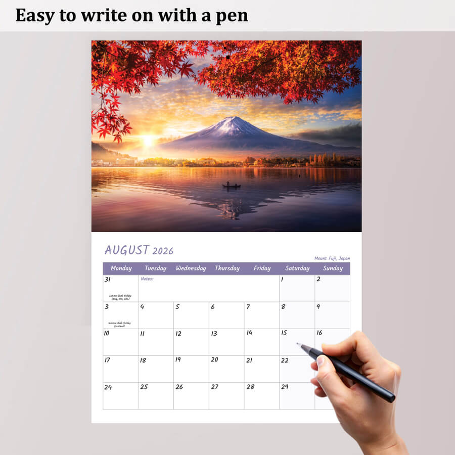 World’s Natural Wonders Calendar 2026